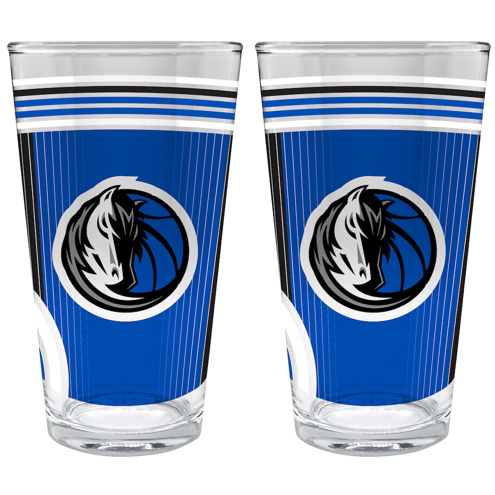 Dallas Mavericks COOL VIBES 2 pc Pint Glass Set