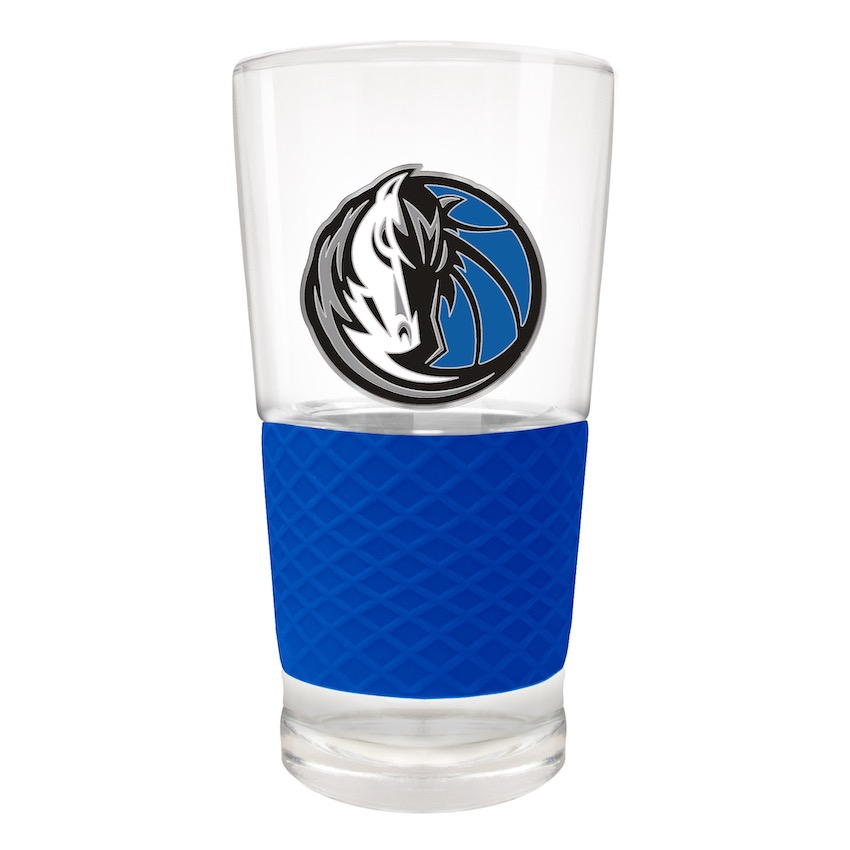 Dallas Mavericks 22 oz Pilsner Glass with Silicone Grip