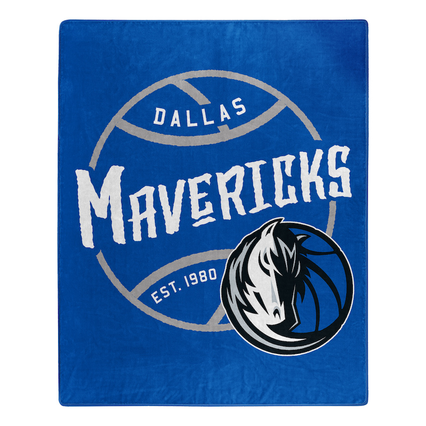 Dallas Mavericks Plush Fleece Raschel Blanket 50 x 60