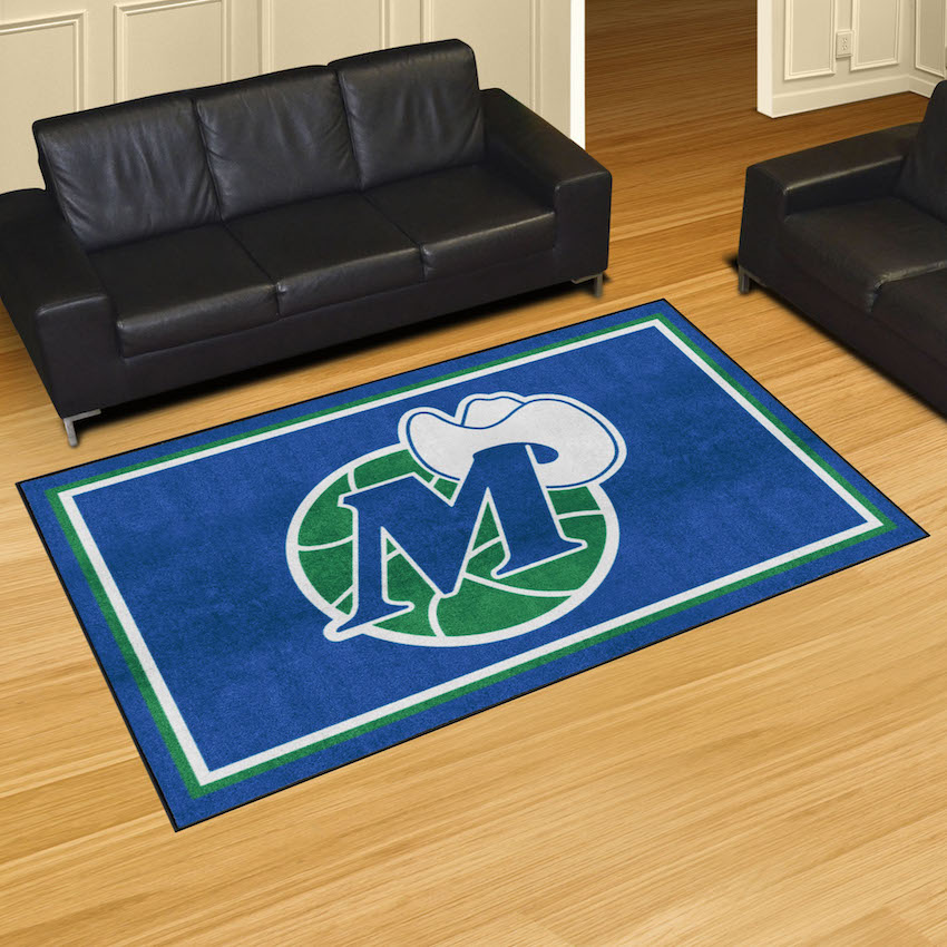 Dallas Mavericks Vintage 5x8 Area Rug - Throwback Logo