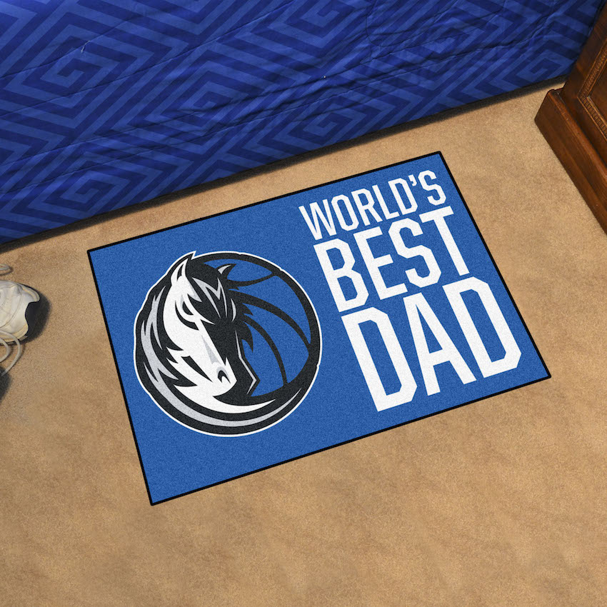 Dallas Mavericks 20 x 30 WORLDS BEST DAD Floor Mat