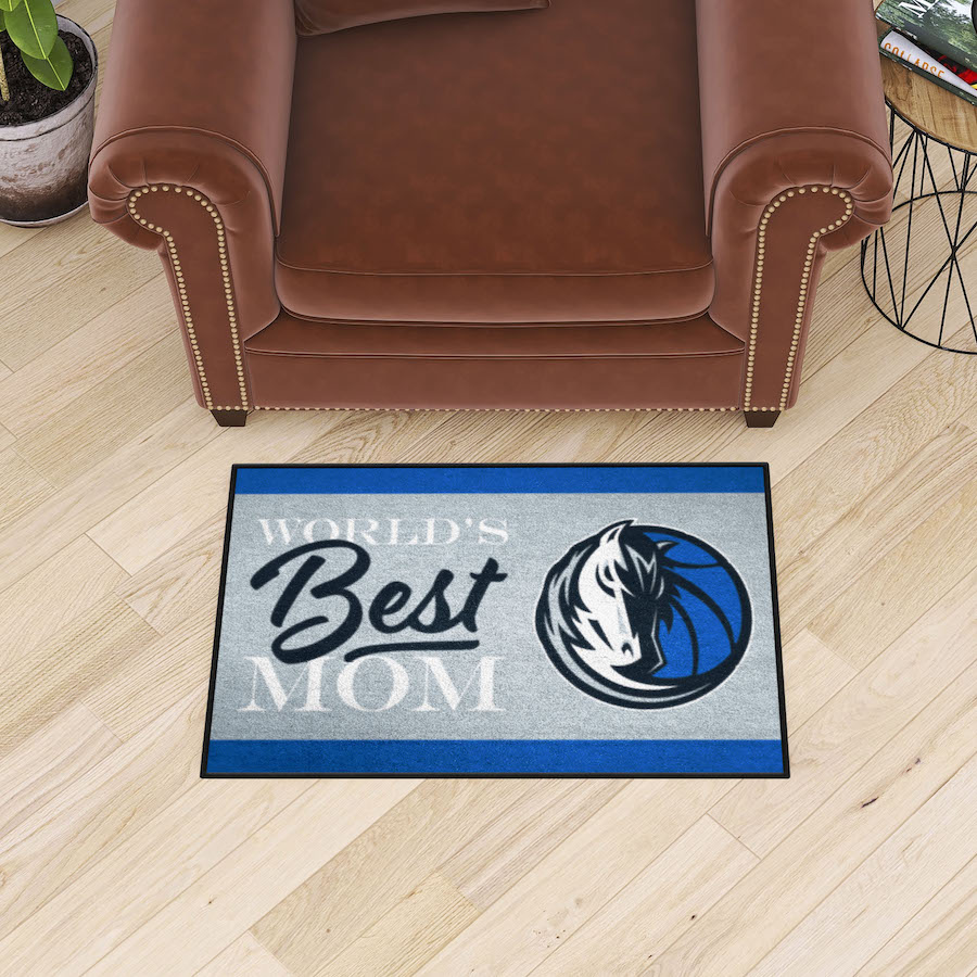 Dallas Mavericks 20 x 30 WORLDS BEST MOM Floor Mat