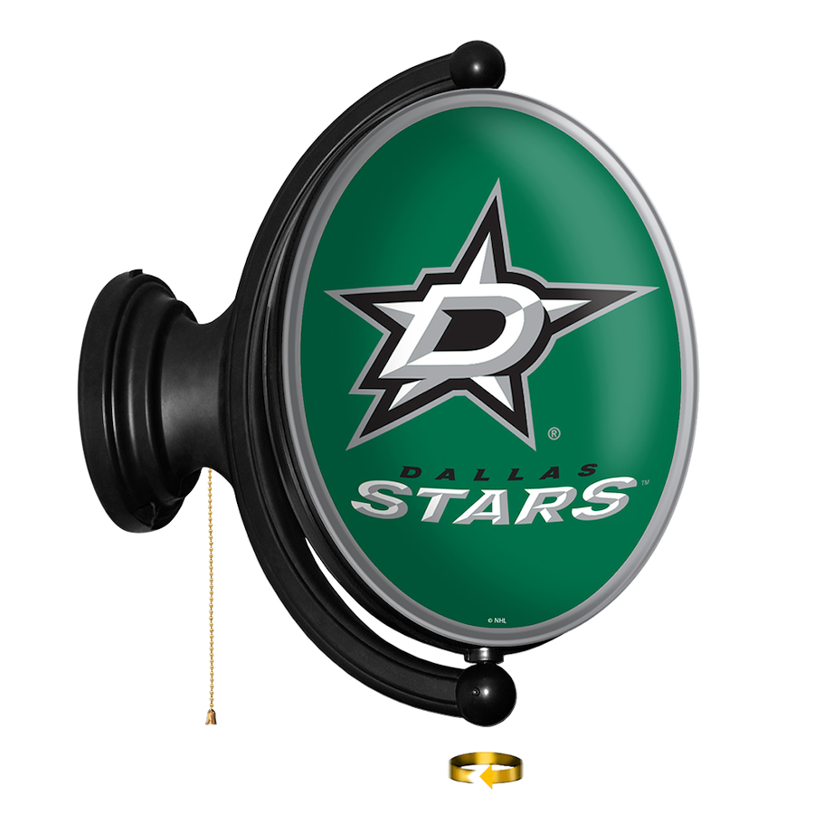 Dallas Stars LED Rotating Wall Sign ~ OVAL