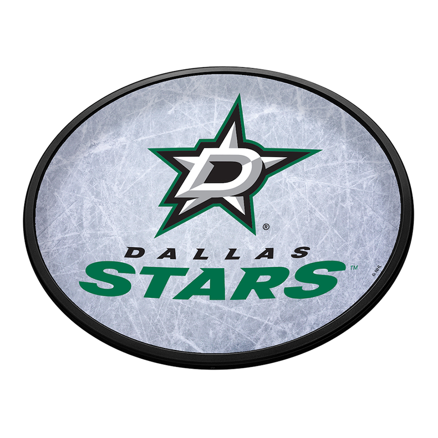 Dallas Stars Slimline Oval LED Wall Sign ~ ICE RINK