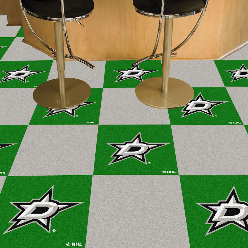 Dallas Stars Carpet Tiles 18x18 in.