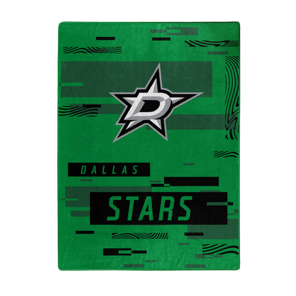 Dallas Stars Large Plush Fleece Raschel Blanket 60 x 80