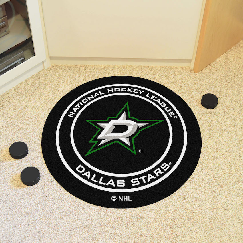 Dallas Stars Round Hockey Puck Mat