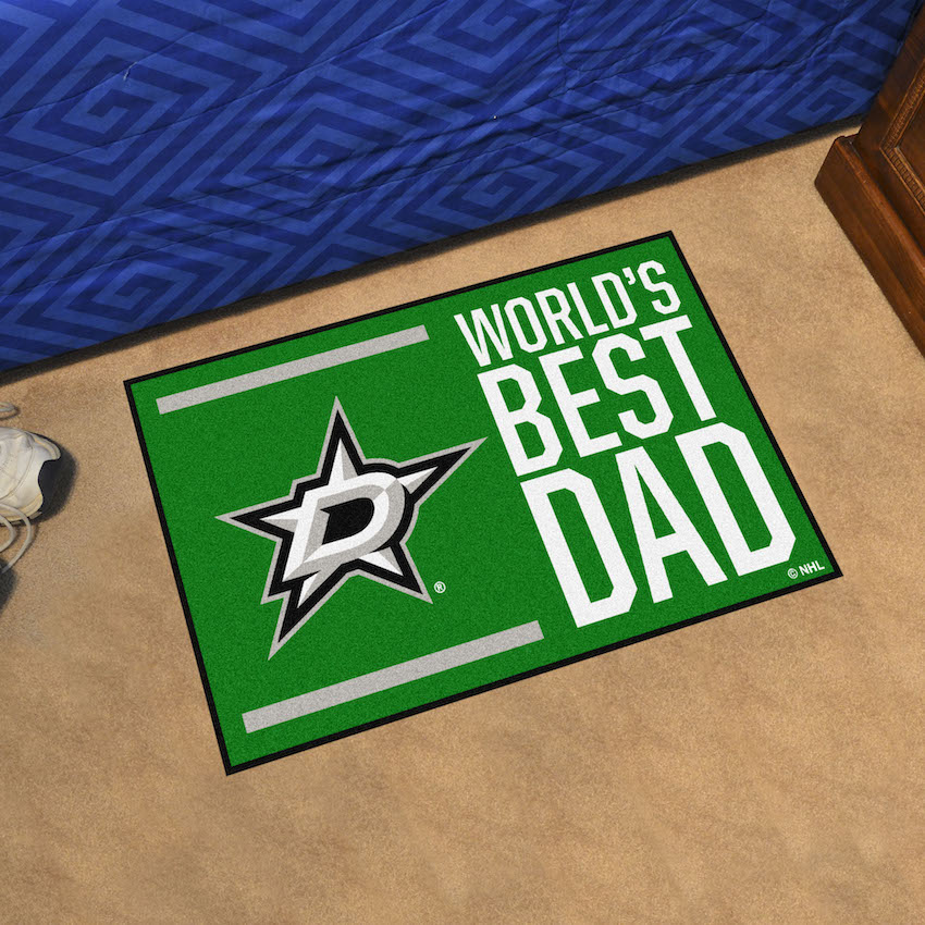 Dallas Stars 20 x 30 WORLDS BEST DAD Floor Mat