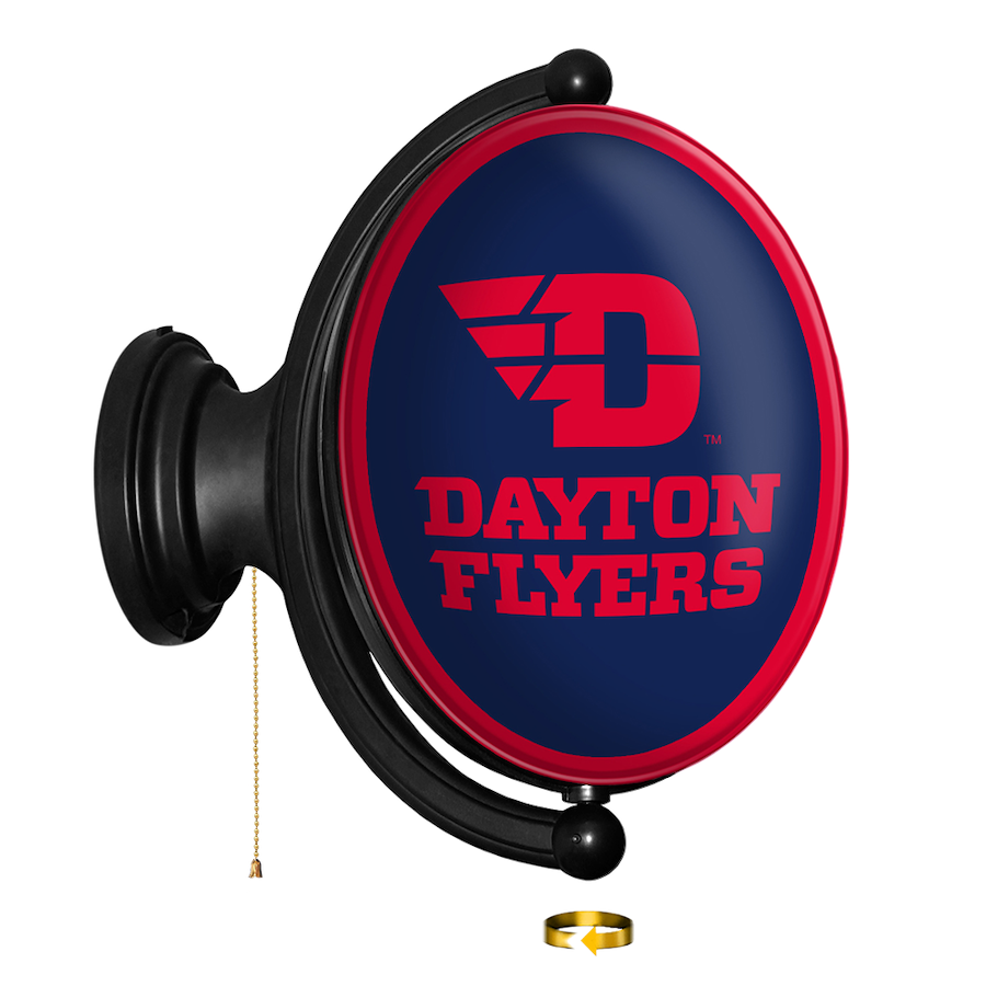 Dayton Flyers LED Rotating Wall Sign ~ OVAL