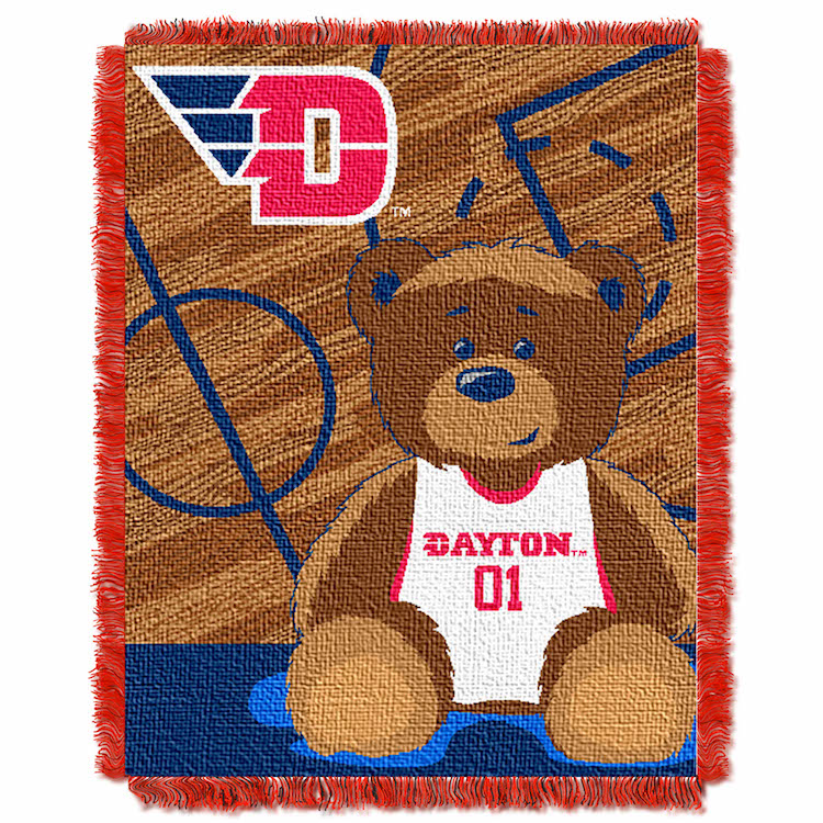 Dayton Flyers Woven Baby Blanket 36 x 48