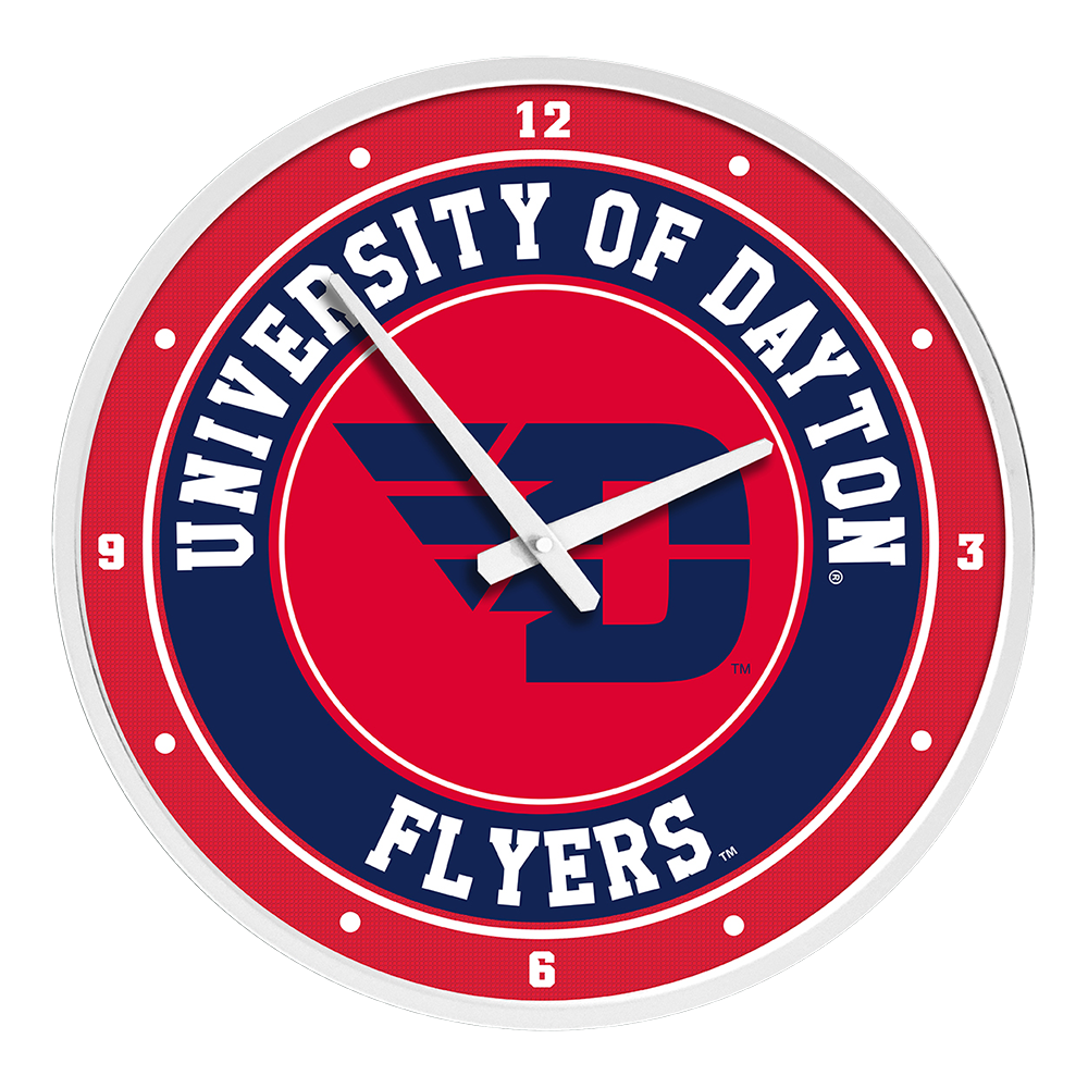 Dayton Flyers Modern Disc Wall Clock