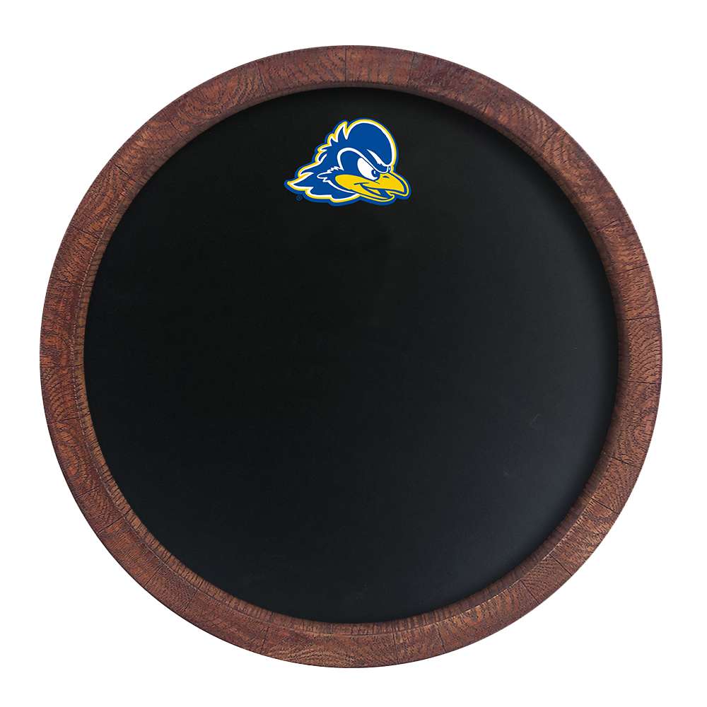 Delaware Blue Hens Chalkboard FAUX Barrel Top Sign