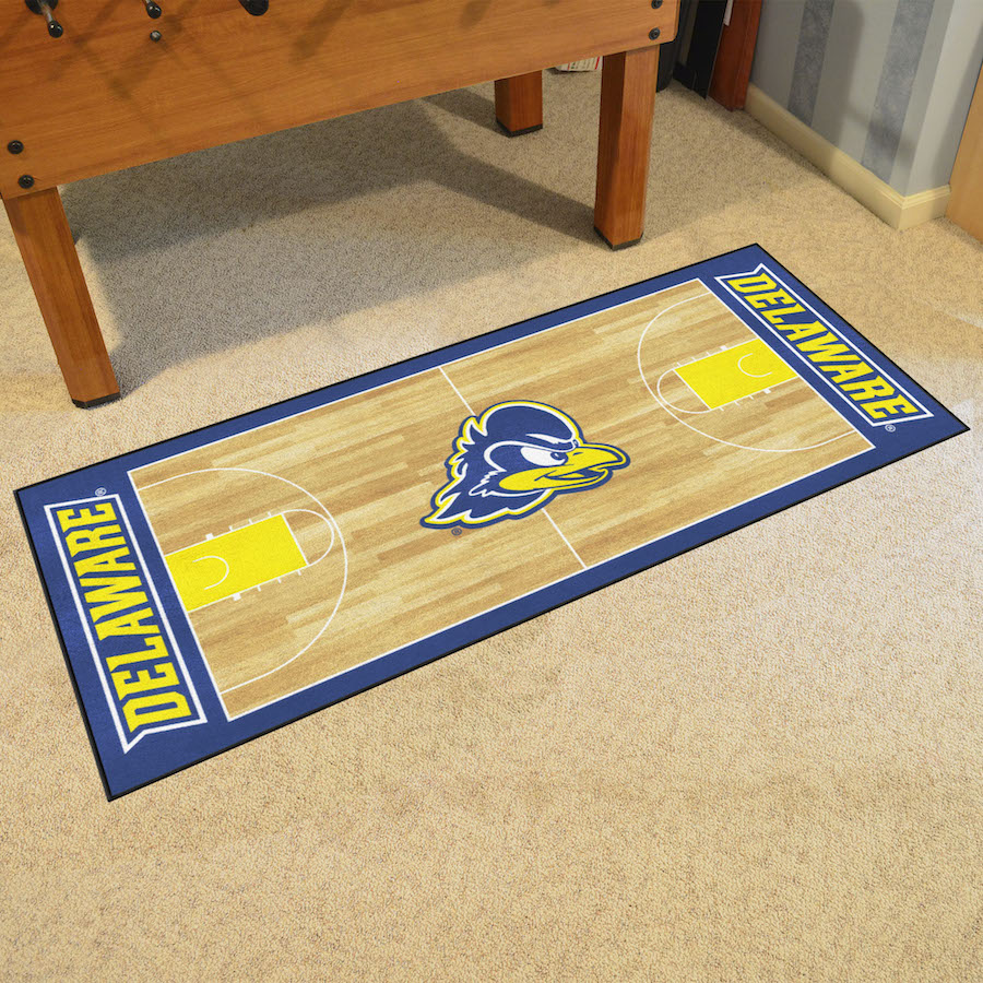 Delaware Blue Hens 30 x 72 Basketball Court Carpet Runner