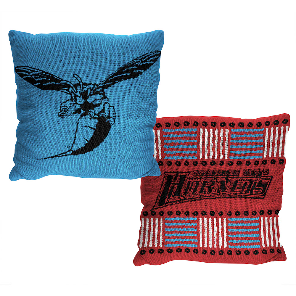 Delaware State Hornets HOMAGE Double Sided INVERT Woven Pillow