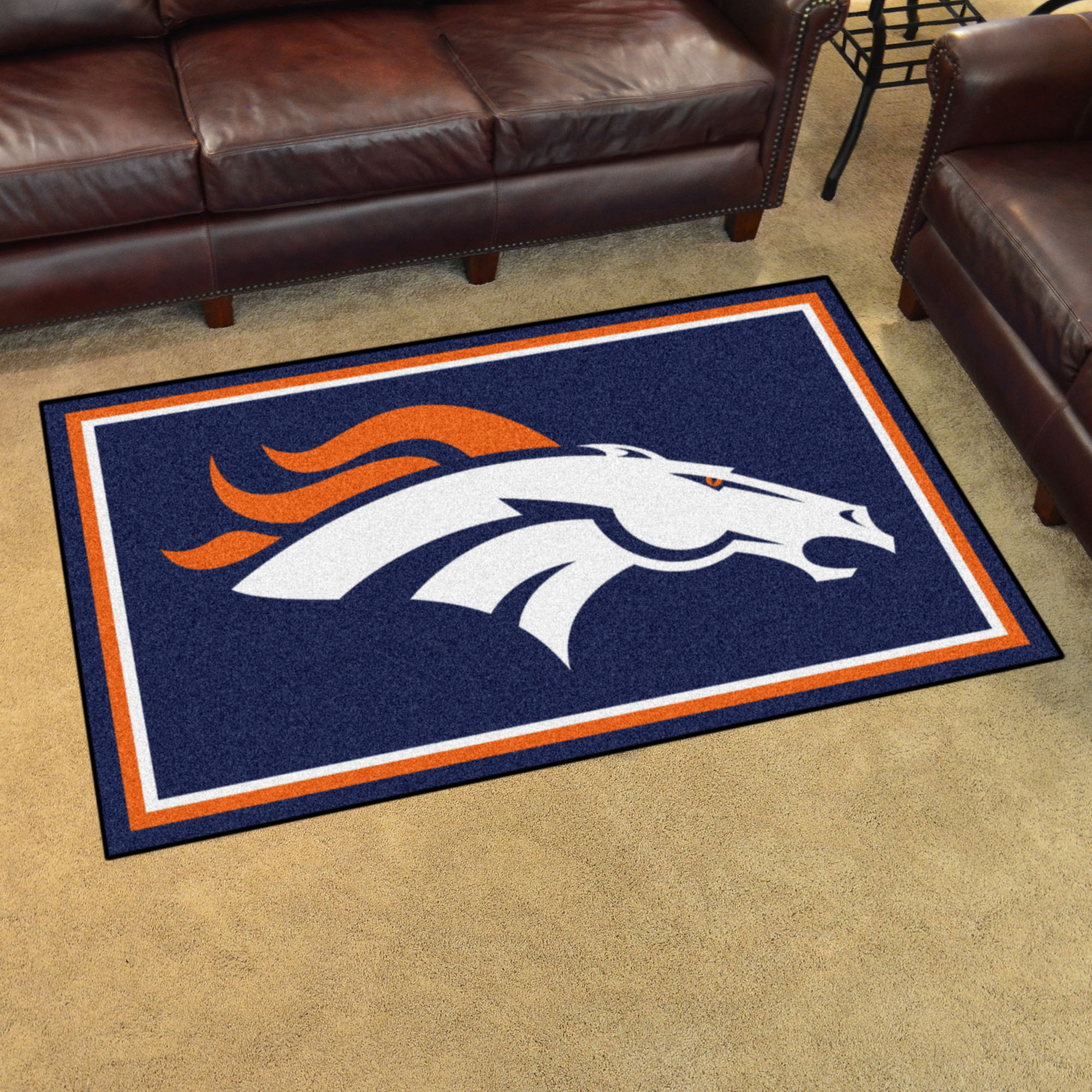 Denver Broncos 4x6 Area Rug