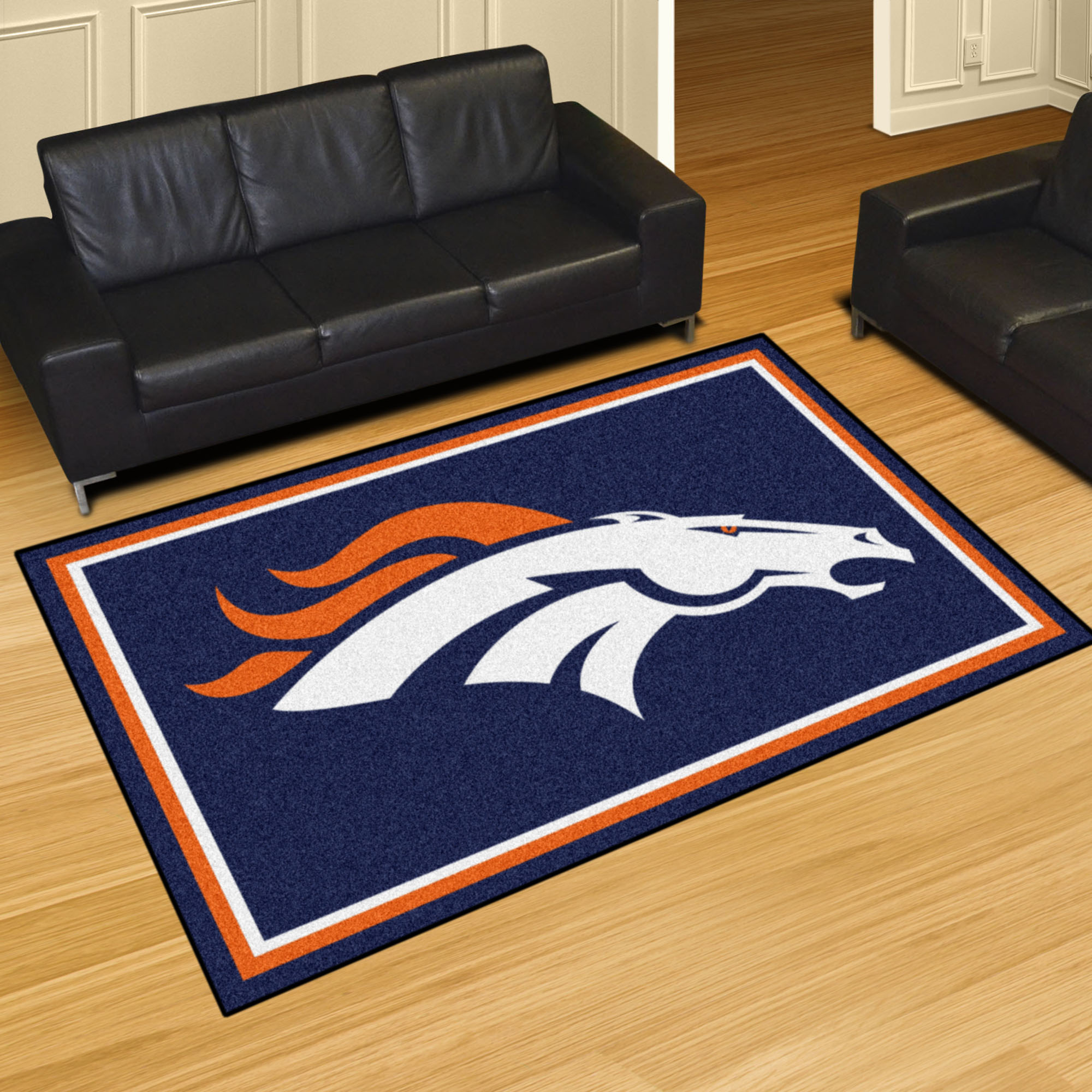 Denver Broncos 5x8 Area Rug