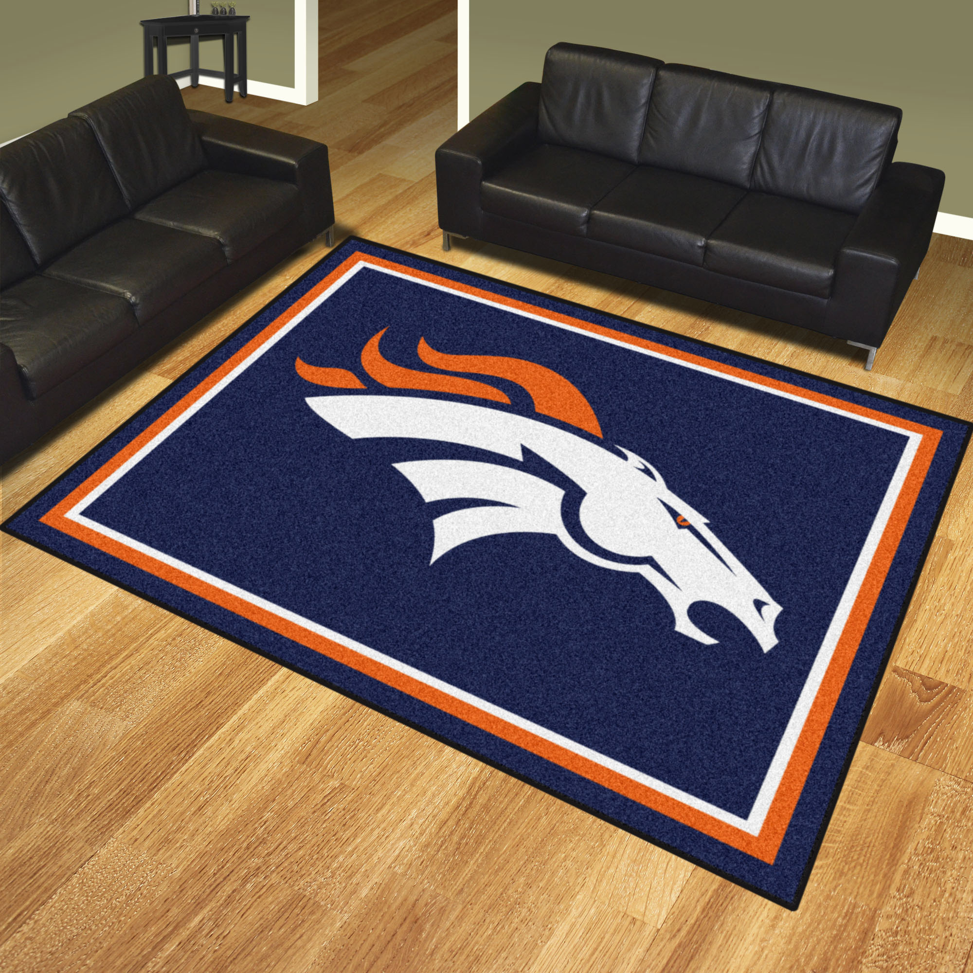 Denver Broncos Ultra Plush 8x10 Area Rug