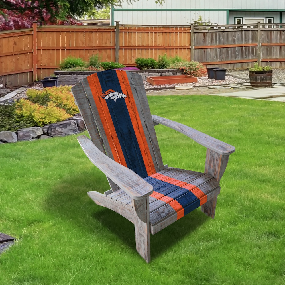 Denver Broncos Wooden Adirondack Chair