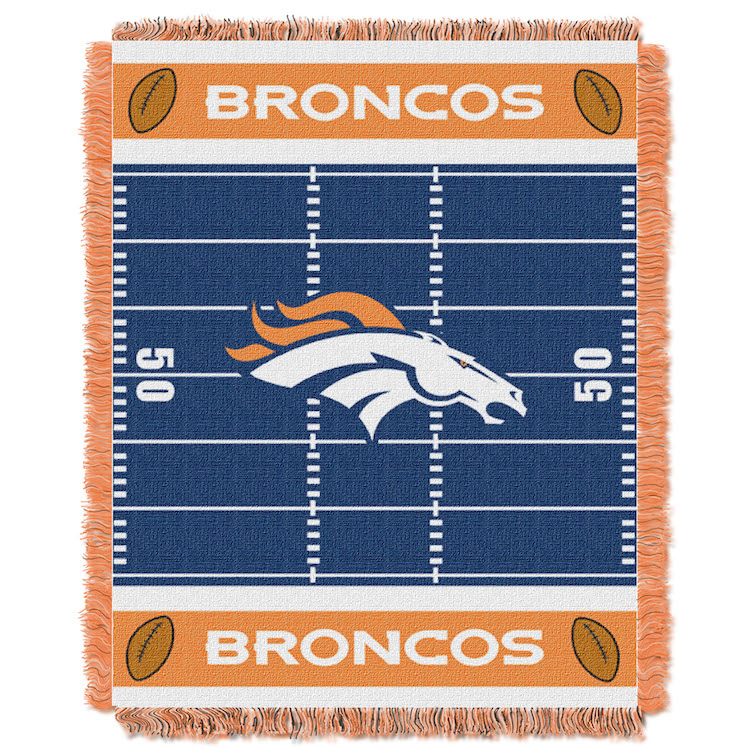 Denver Broncos Woven Baby Blanket 36 x 48