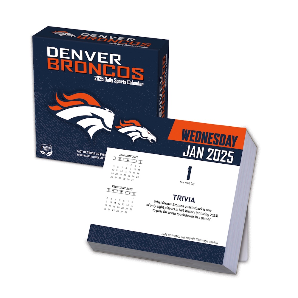 Denver Broncos 2025 NFL Page-A-Day Box Calendar