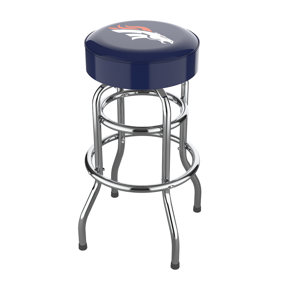 Denver Broncos Chrome Bar Stool