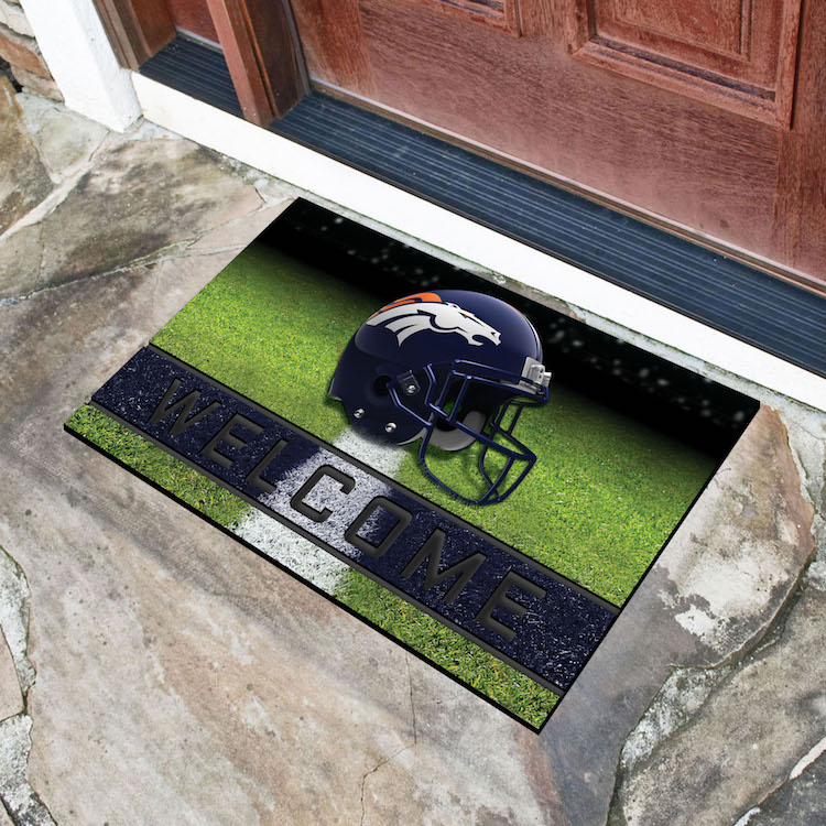 Denver Broncos Recycled Crumb Rubber Door Mat