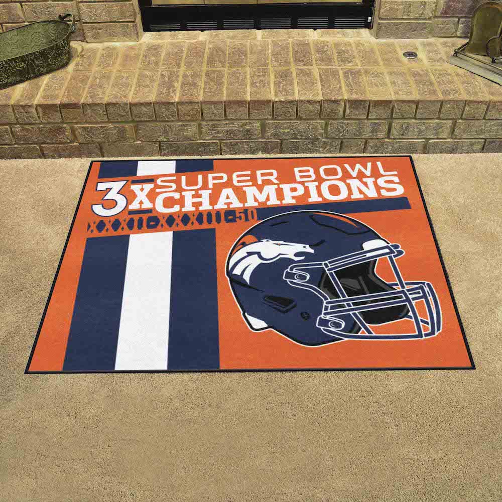 Denver Broncos DYNASTY Floor Mat - 20 x 30 inch Starter style