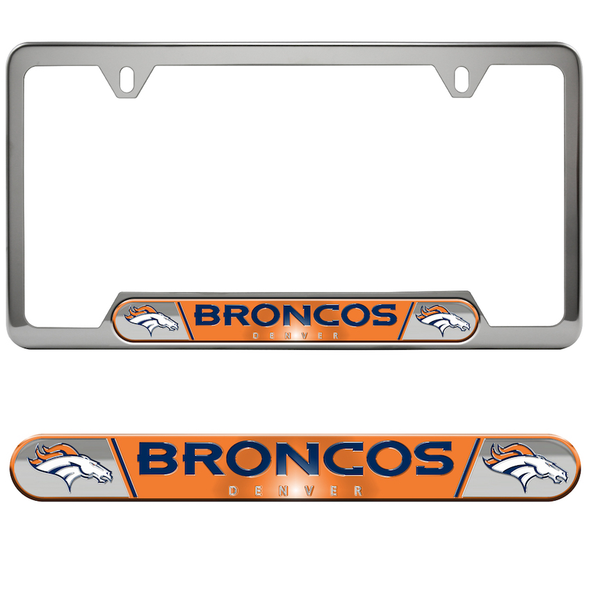 Denver Broncos Embossed License Plate Frame