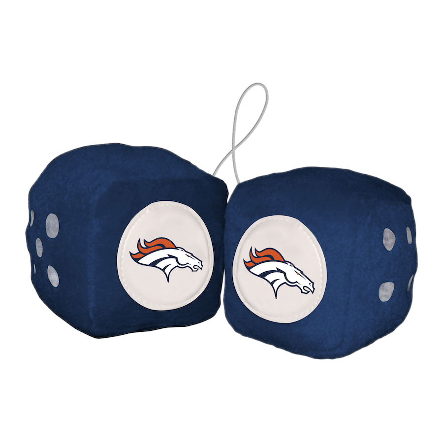 Denver Broncos Fuzzy Dice