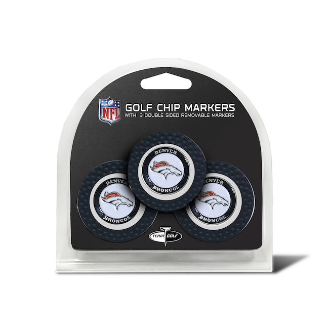 Denver Broncos 3 Pack Golf Chips