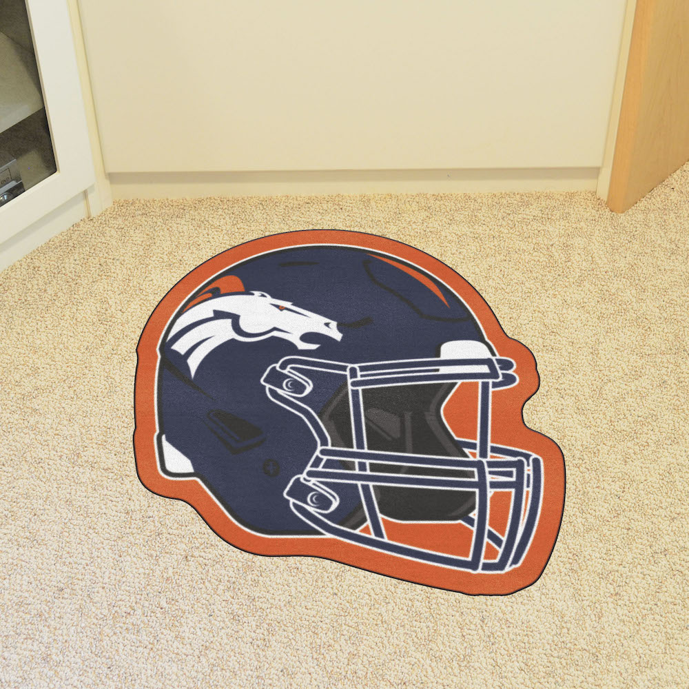 Denver Broncos NFL HELMET Mascot Mat