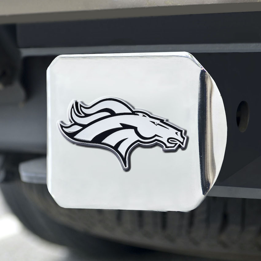 Denver Broncos Chrome Trailer Hitch Cover