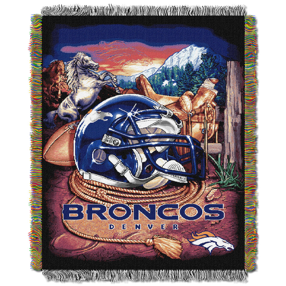 Denver Broncos Home Field Advantage Series Tapestry Blanket 48 x 60