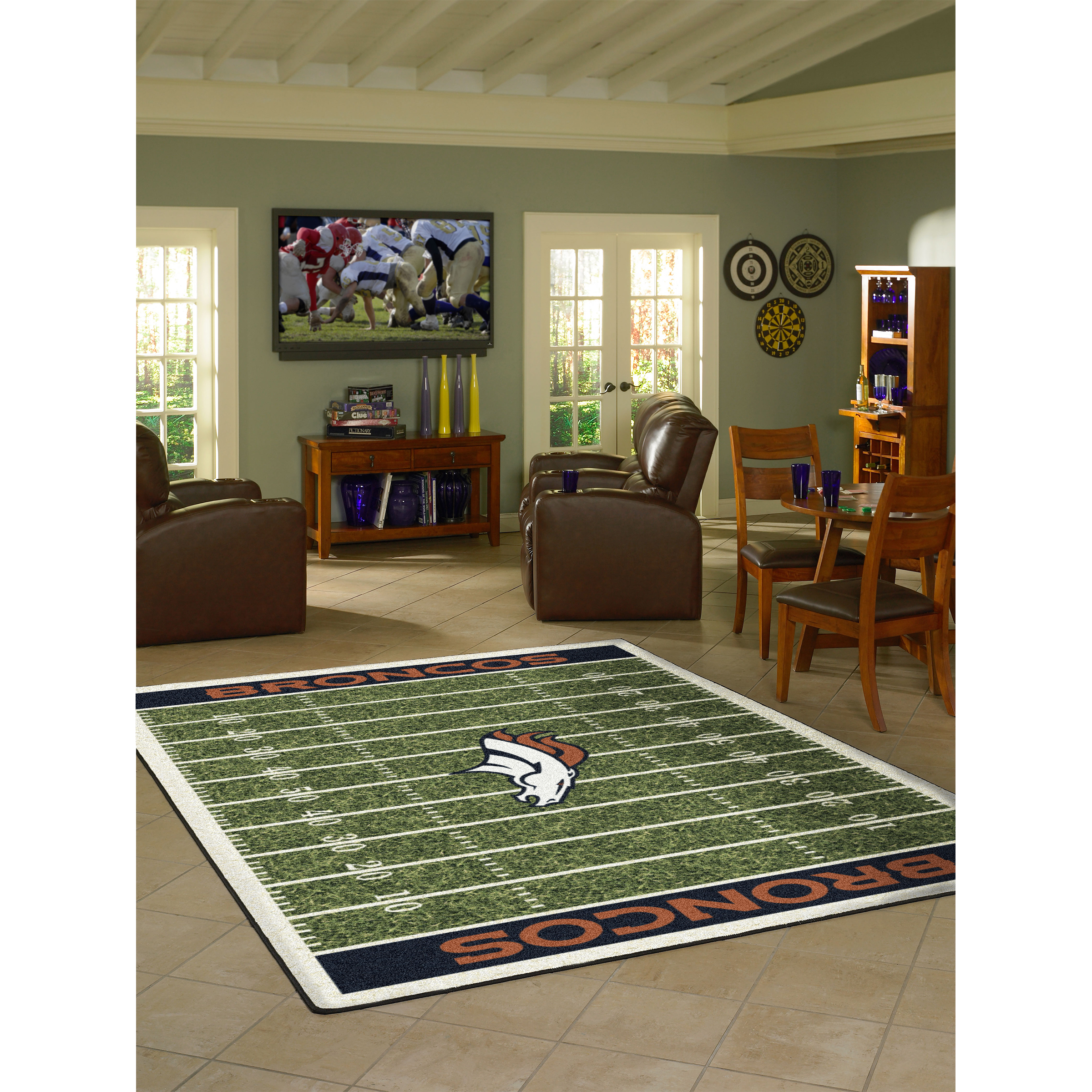 Denver Broncos 4 X 6 HOMEFIELD Rug