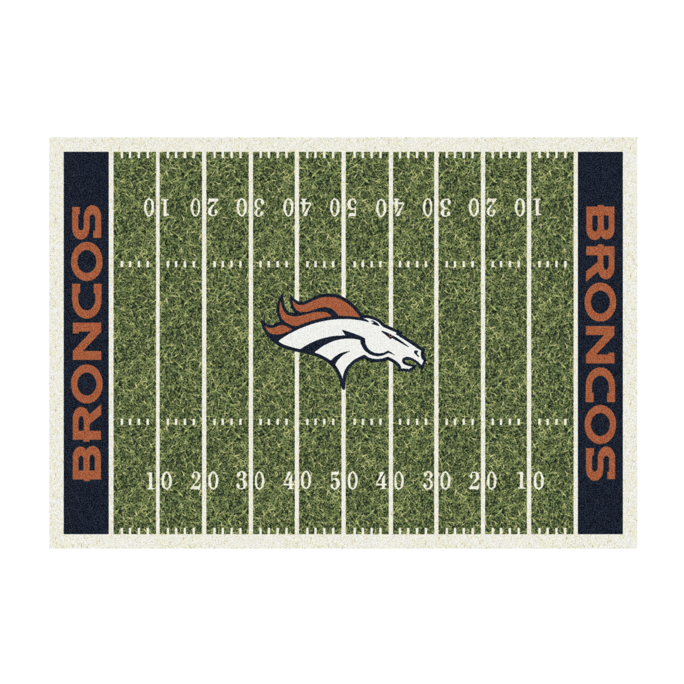 Denver Broncos 8 X 11 HOMEFIELD Rug