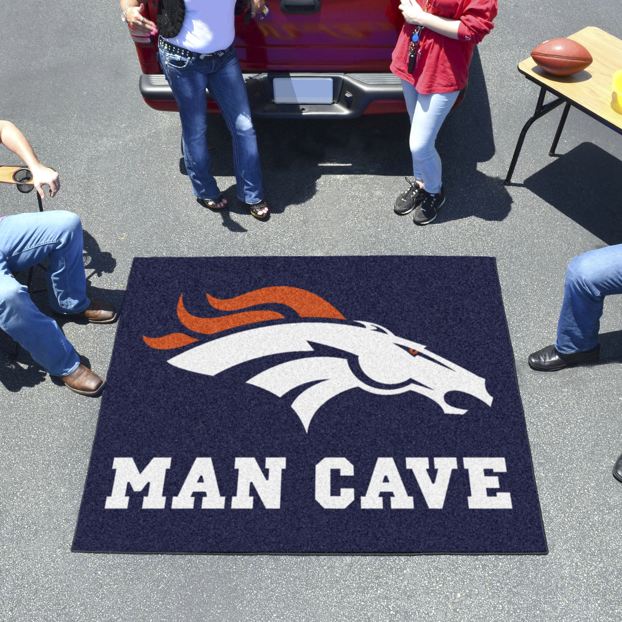 Denver Broncos MAN CAVE TAILGATER 60 x 72 Rug