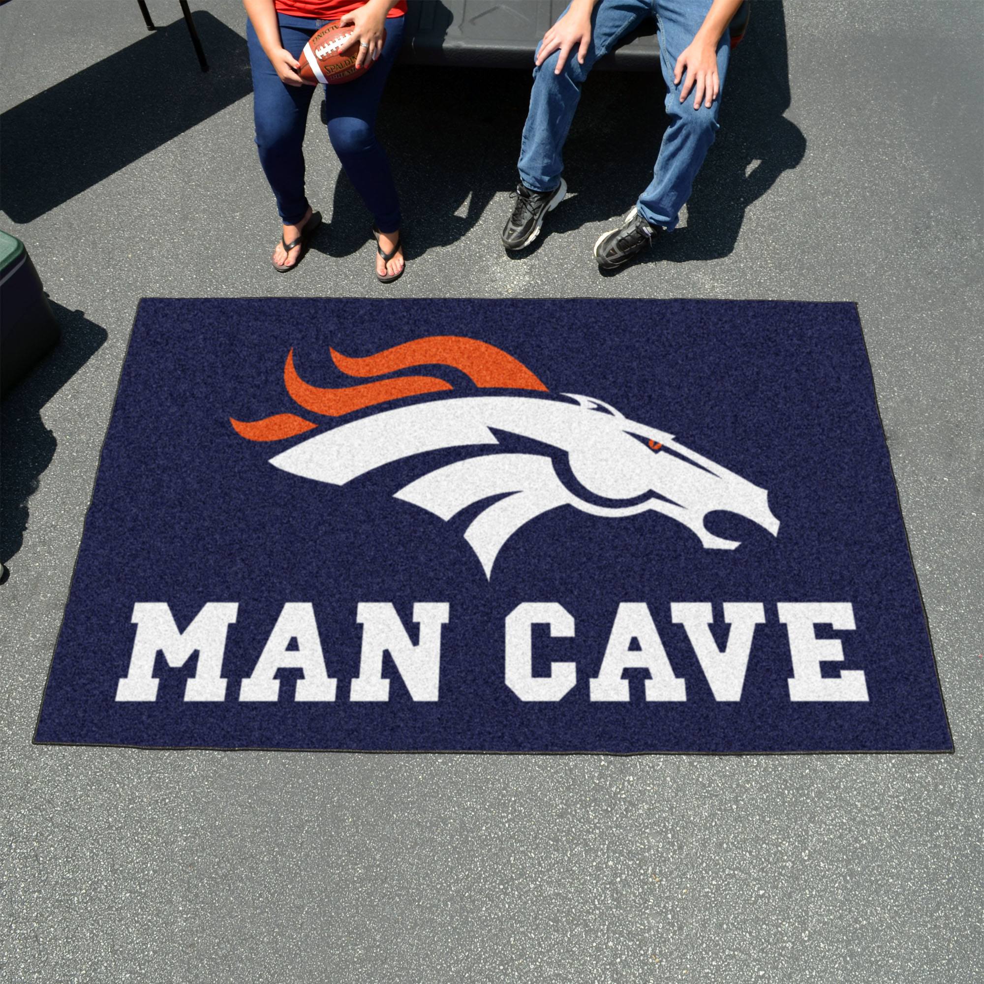 Denver Broncos UTILI-MAT 60 x 96 MAN CAVE Rug