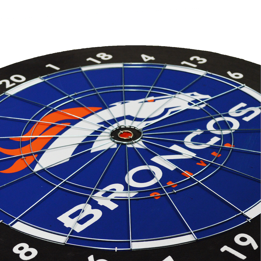 Denver Broncos Dart Board Gift Set - Buy at KHC Sports