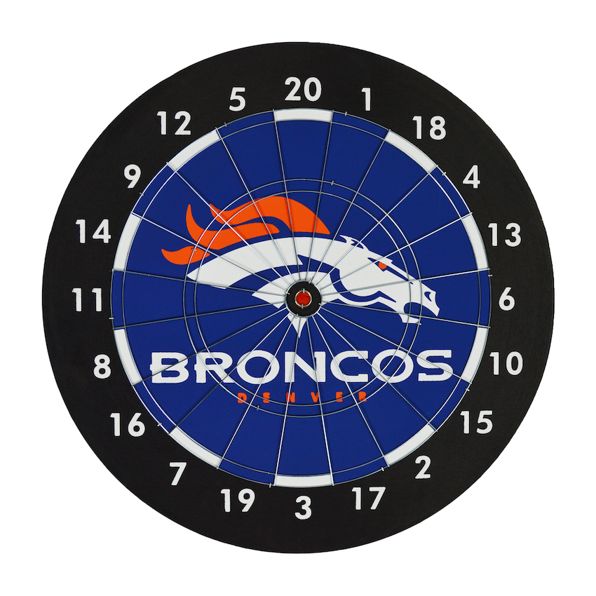 Denver Broncos Dart Board Gift Set