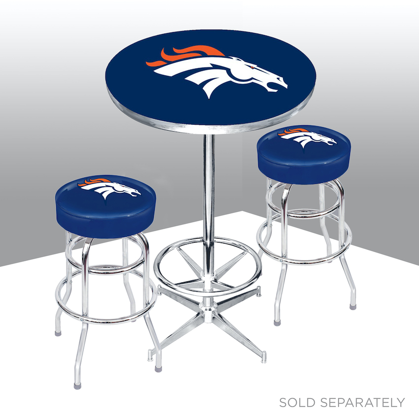 Denver Broncos Chrome Bar Stool