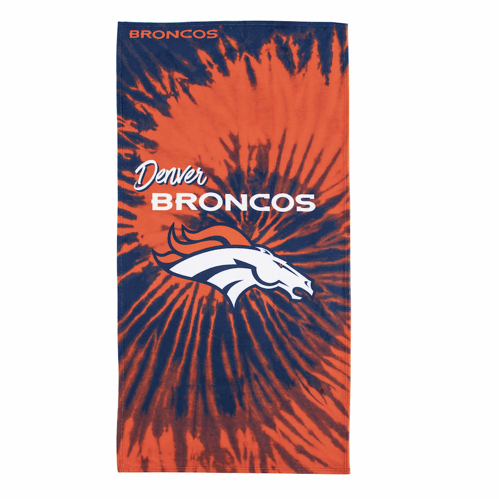 Denver Broncos Pyschedelic 30x60 Beach Towel