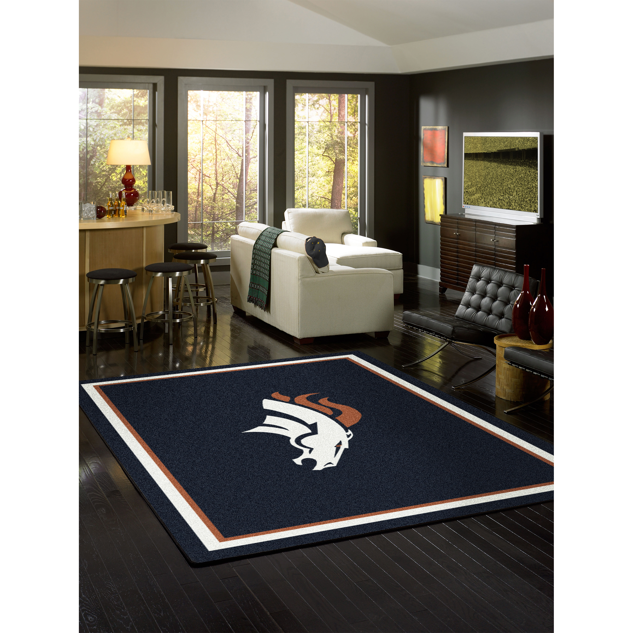 Denver Broncos 4 X 6 SPIRIT Rug