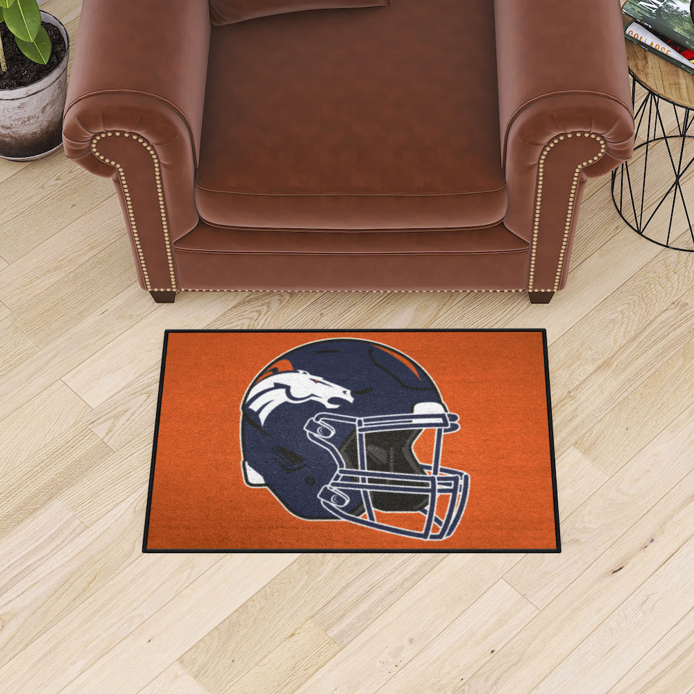 Denver Broncos 20 x 30 STARTER Floor Mat - Helmet Logo