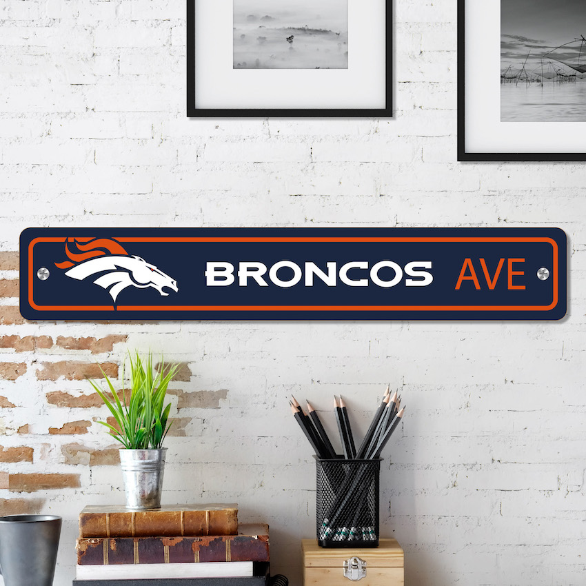 Denver Broncos Street Sign