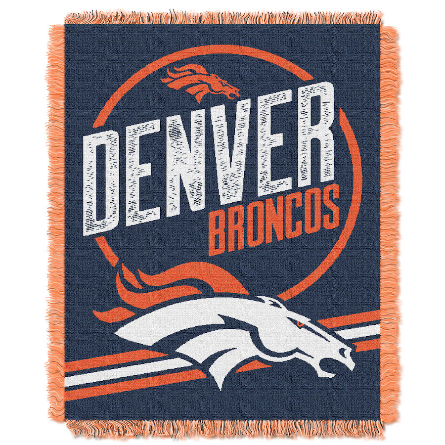 Denver Broncos Double Play Tapestry Blanket 48 x 60