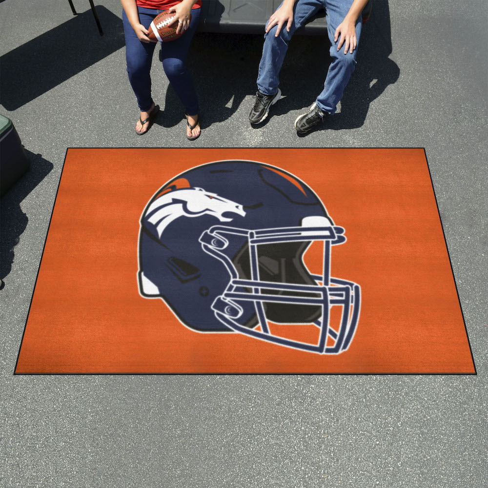 Denver Broncos ULTI-MAT 60 x 96 Rug - Helmet Logo