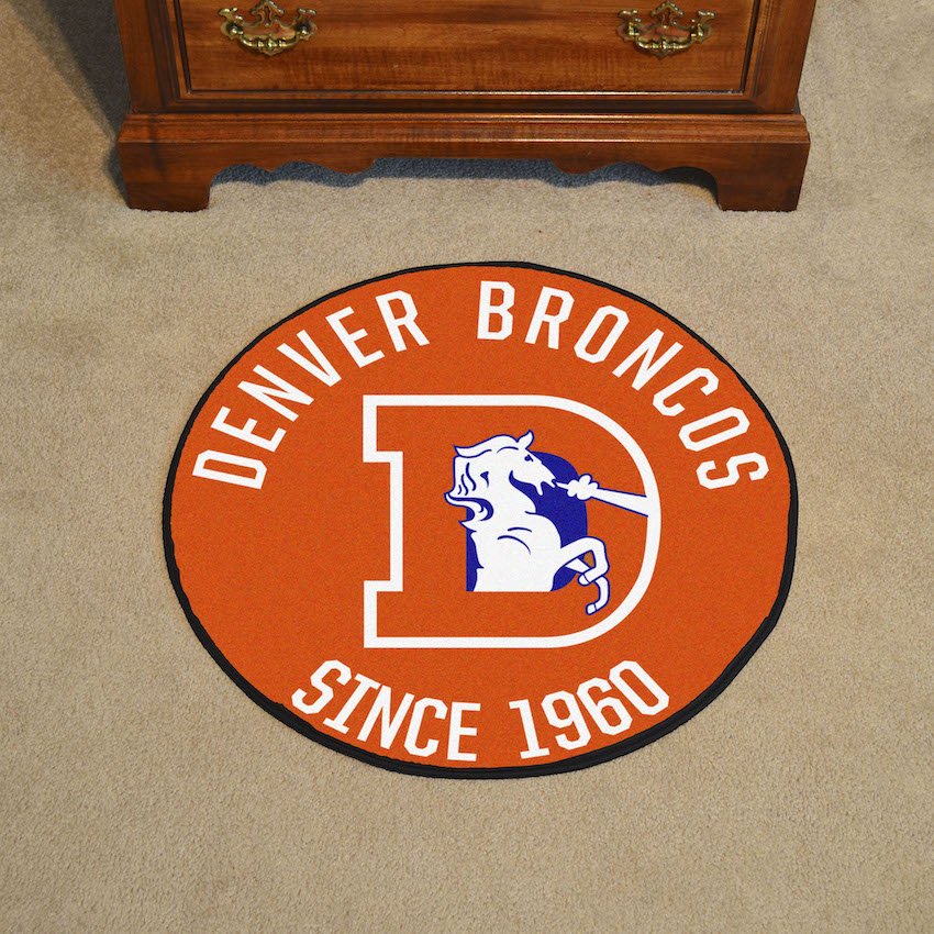 Denver Broncos NFL Vintage Roundel Rug