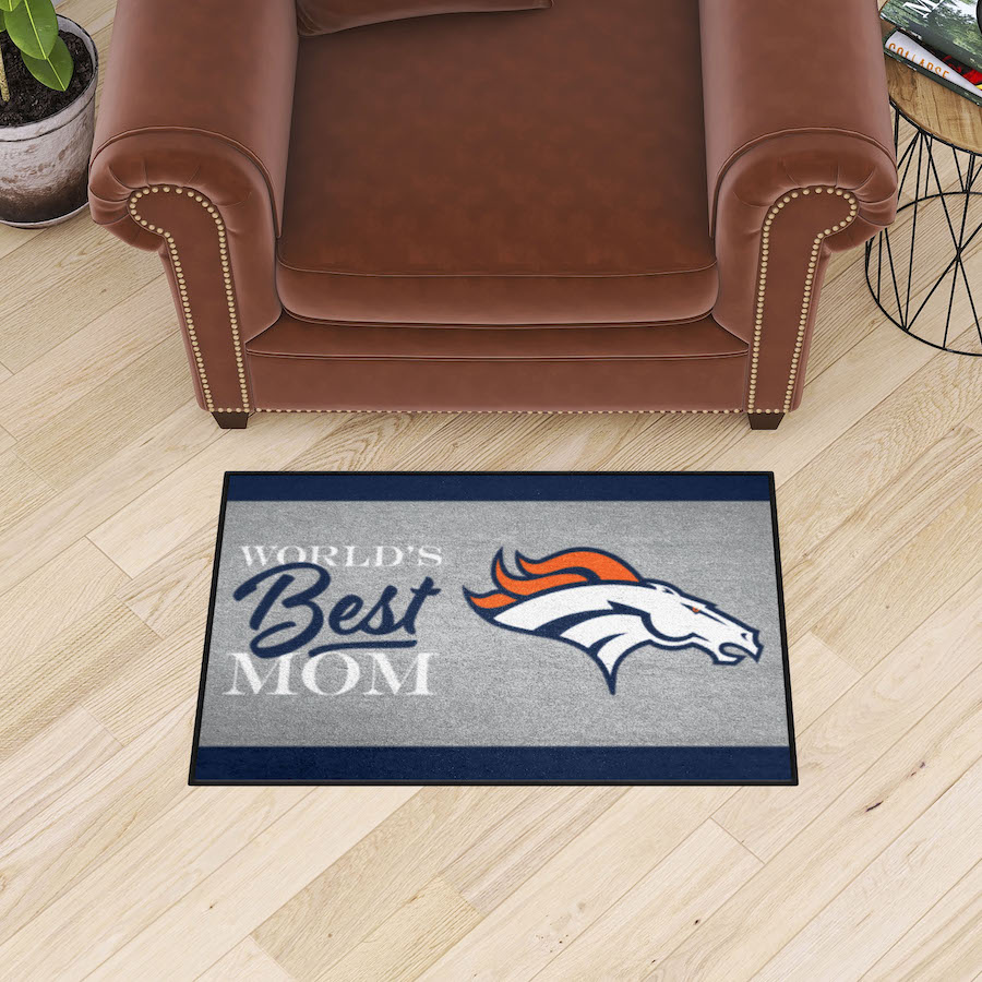 Denver Broncos 20 x 30 WORLDS BEST MOM Floor Mat