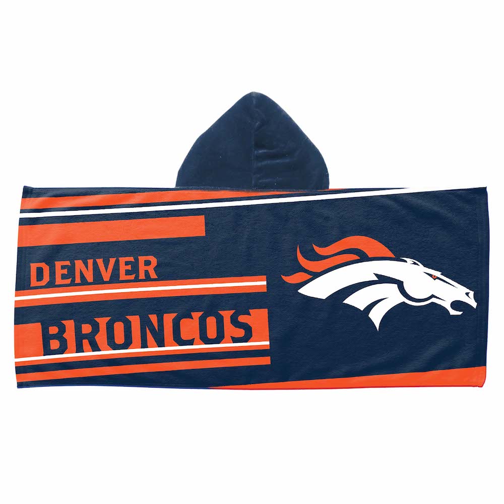 Denver Broncos Youth Hooded Beach Towel, Orange, Size NA, Rally House