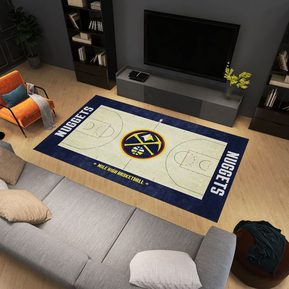 Denver Nuggets 6x10 Ft Ultra Plush Area Rug